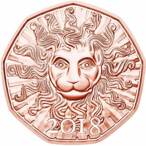 5 Евро Австрия Львиная сила (2018 года)